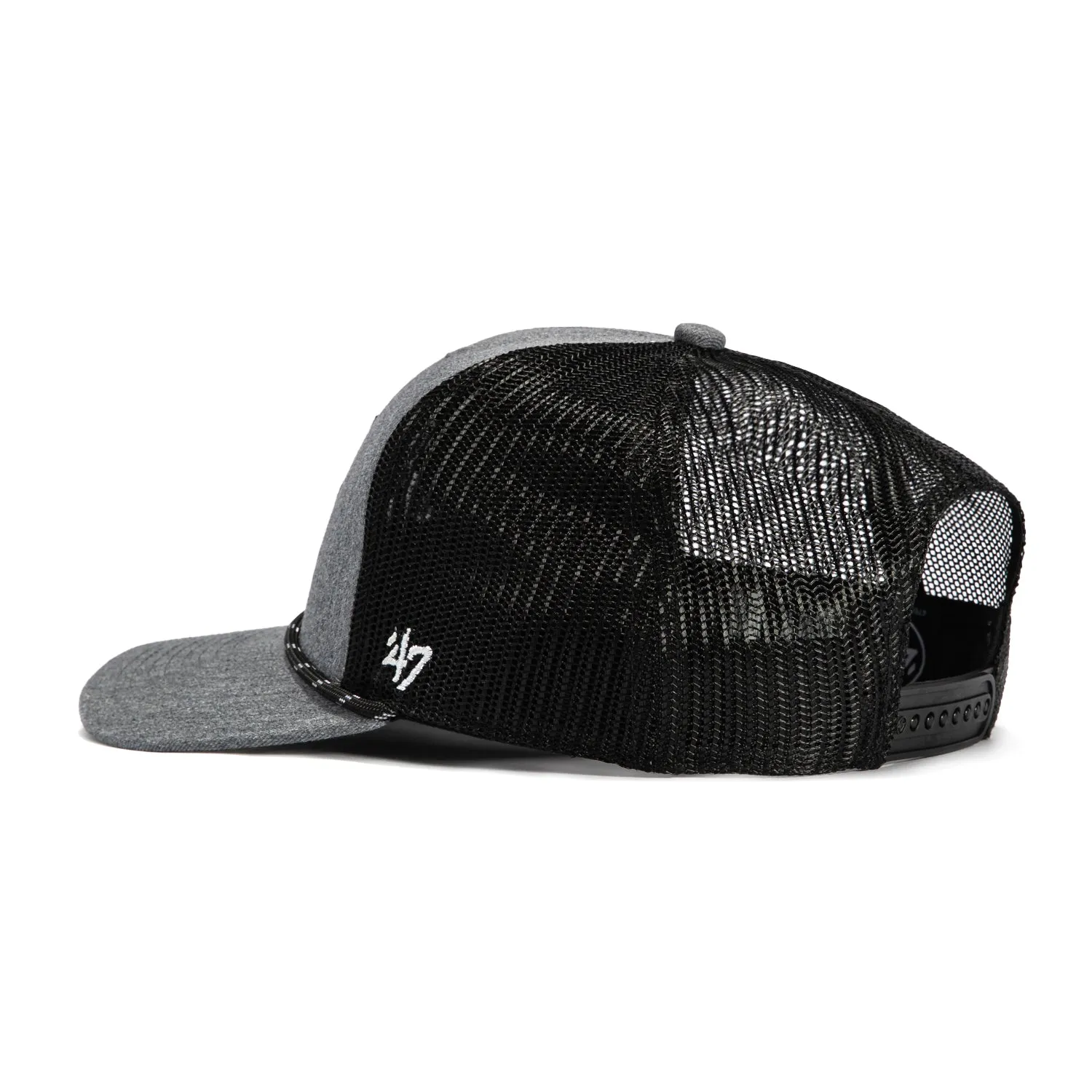 47 Brand Carbon Rope Arizona State Sun Devils Trucker Snapback ASU Hat - Charcoal, Black