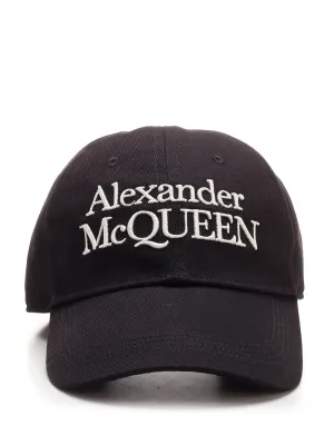 Alexander McQueen Logo Embroidered Baseball Cap