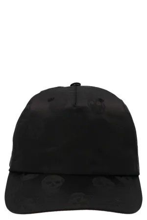 Alexander McQueen Satin Skull Printed Baseball Cap