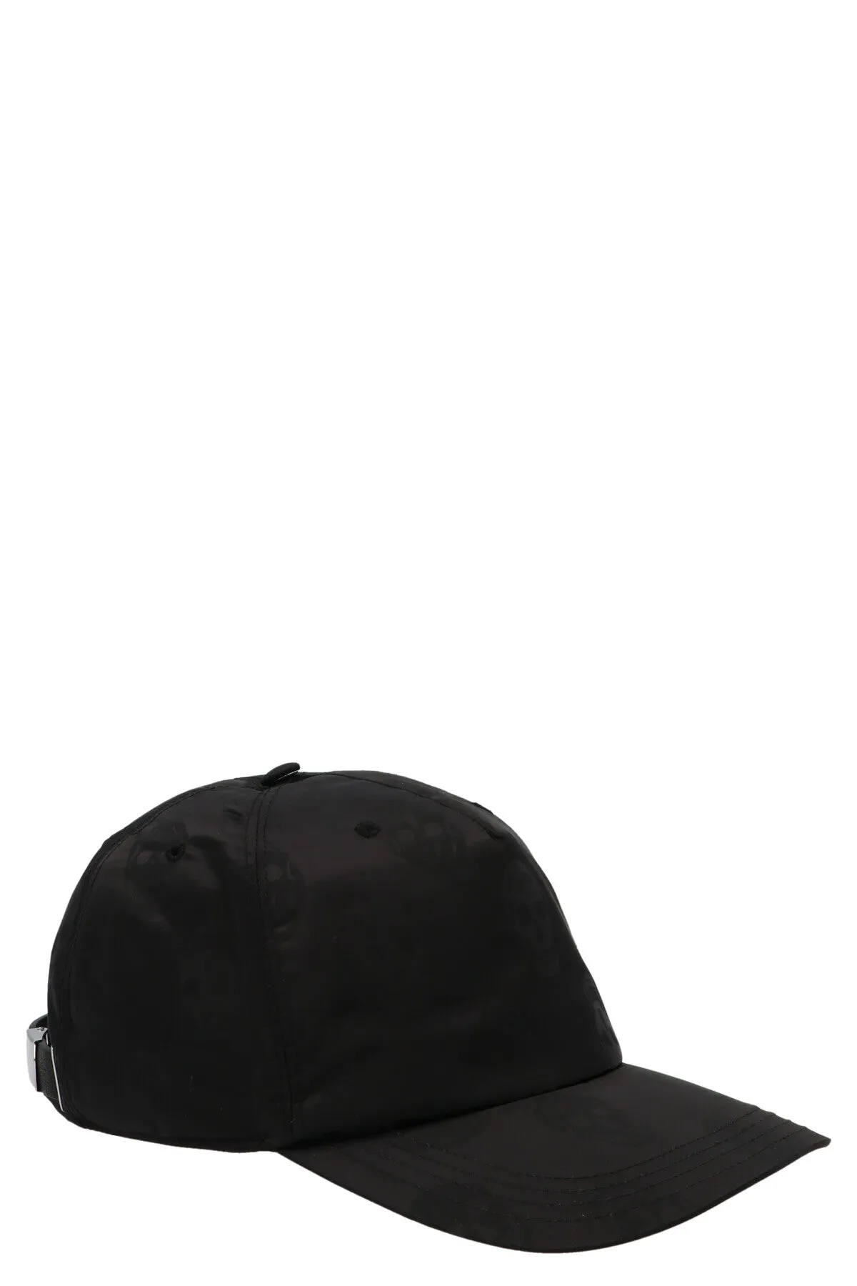Alexander McQueen Satin Skull Printed Baseball Cap