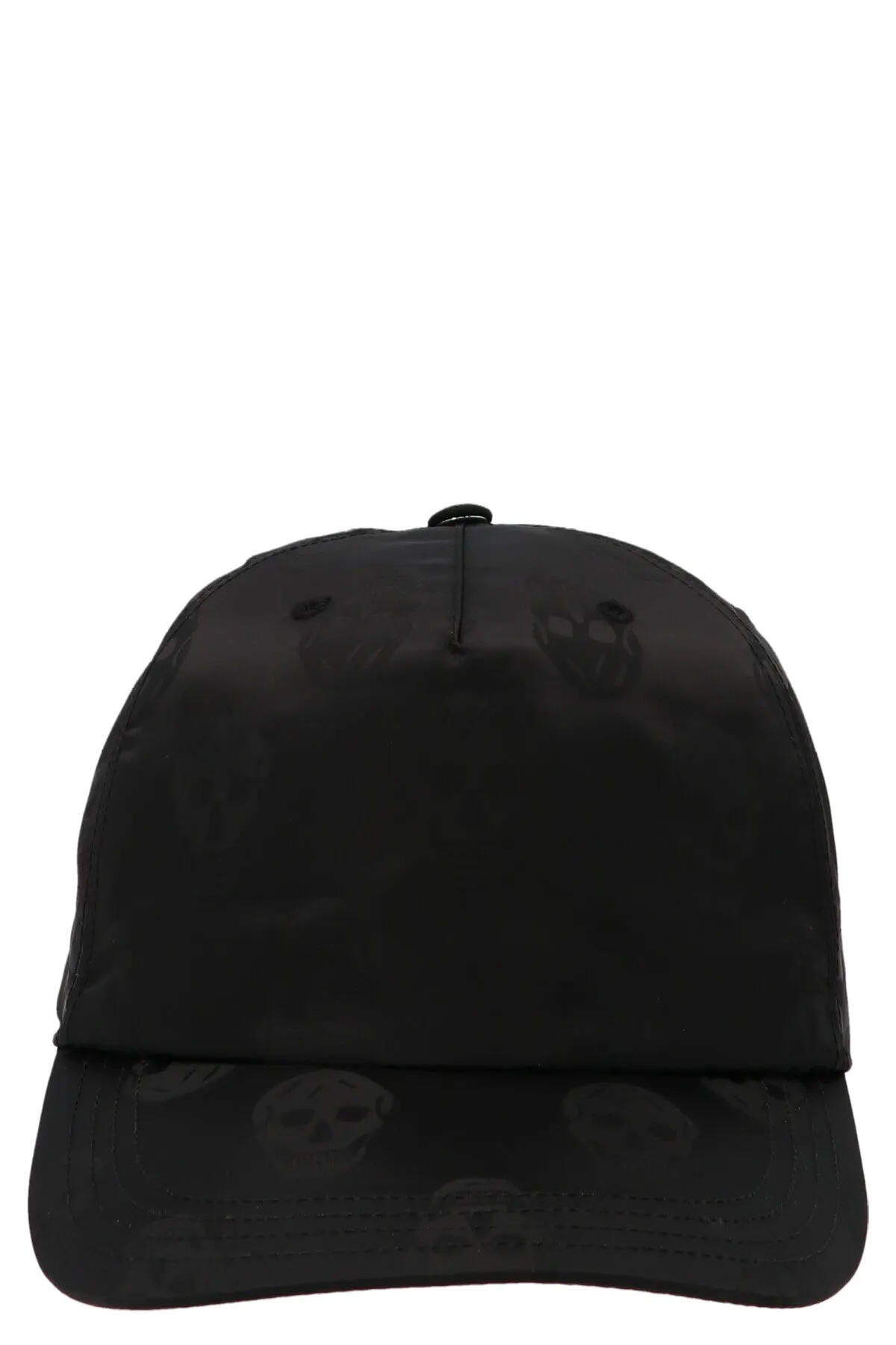 Alexander McQueen Satin Skull Printed Baseball Cap