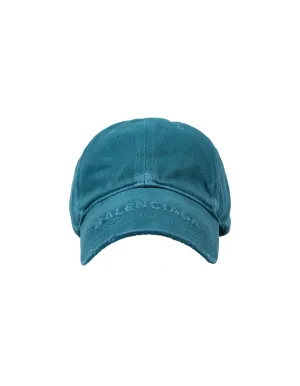 Balenciaga Logo Embroidered Distressed Baseball Cap