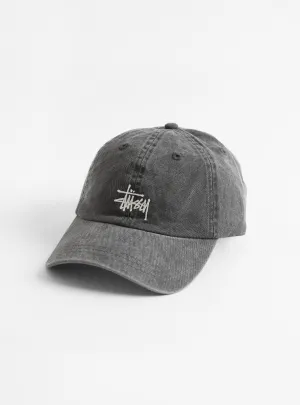 Basic Washed Low Pro Cap Charcoal