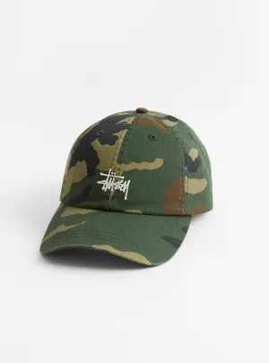 Basic Washed Low Pro Cap Woodland Camo