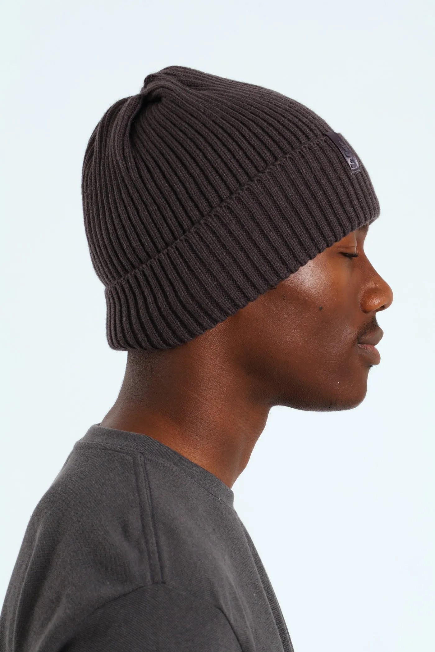 Beanie With Lining - Grey