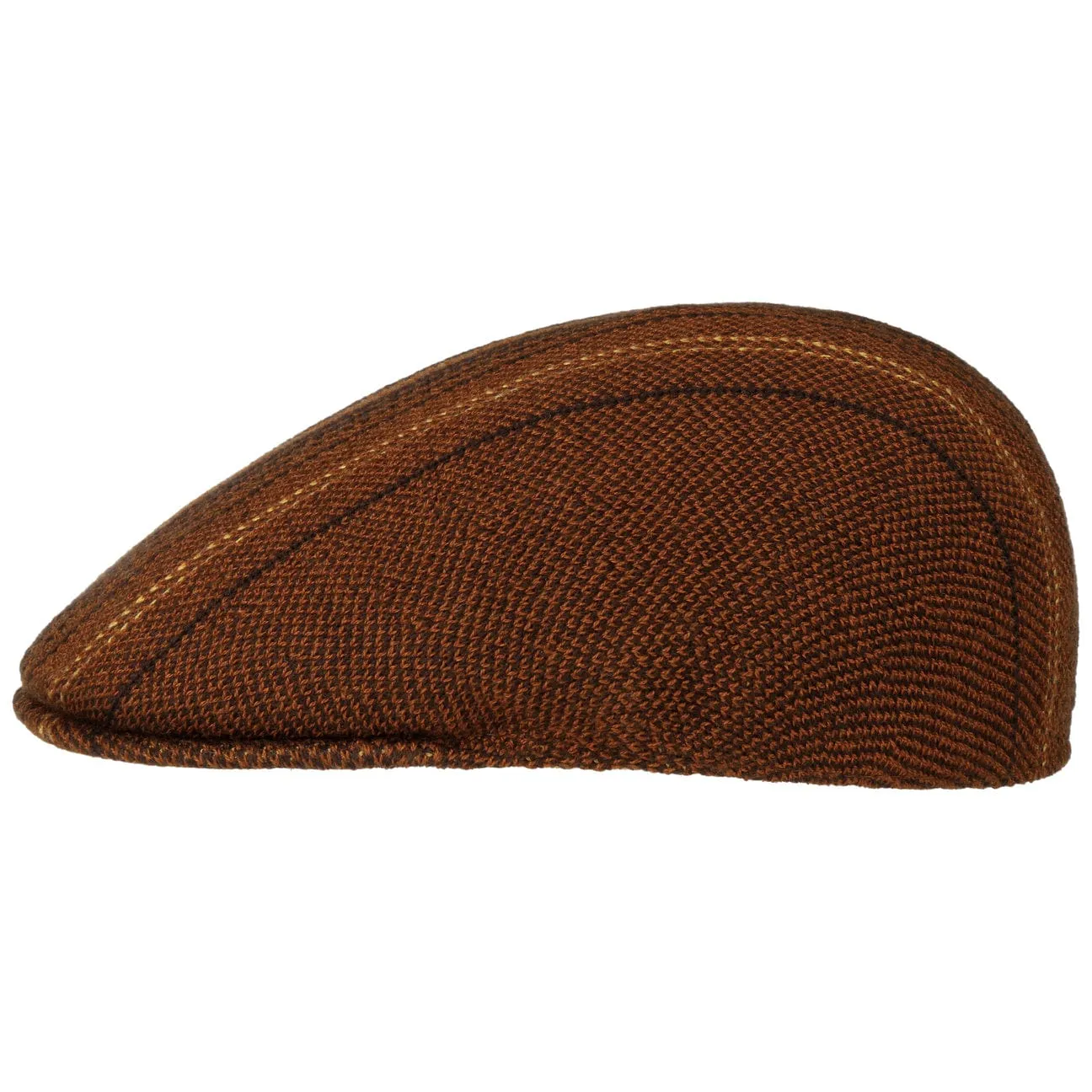 Birds Eye Stripe Flat Cap by Kangol