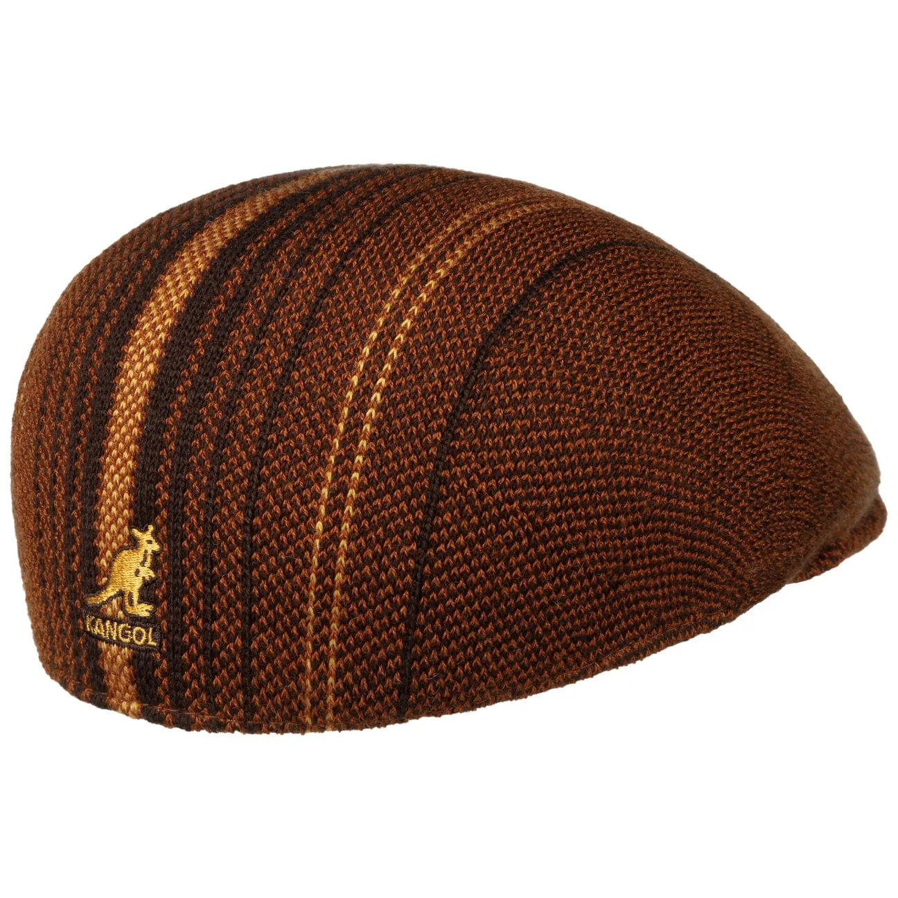 Birds Eye Stripe Flat Cap by Kangol