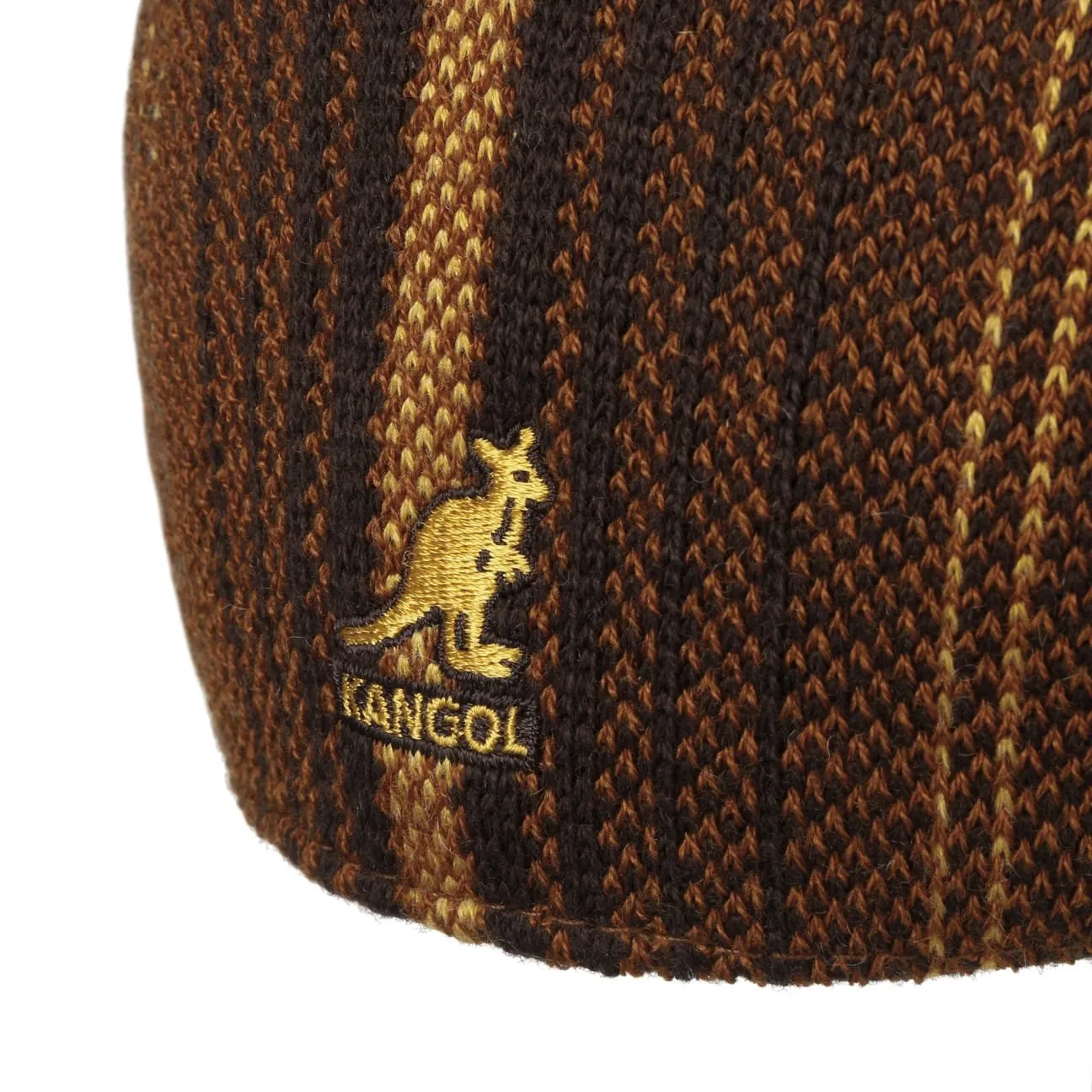 Birds Eye Stripe Flat Cap by Kangol