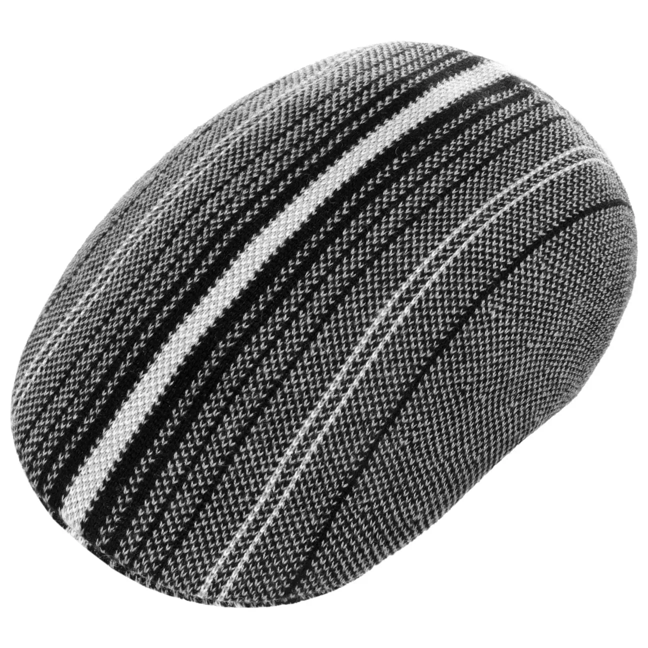 Birds Eye Stripe Flat Cap by Kangol