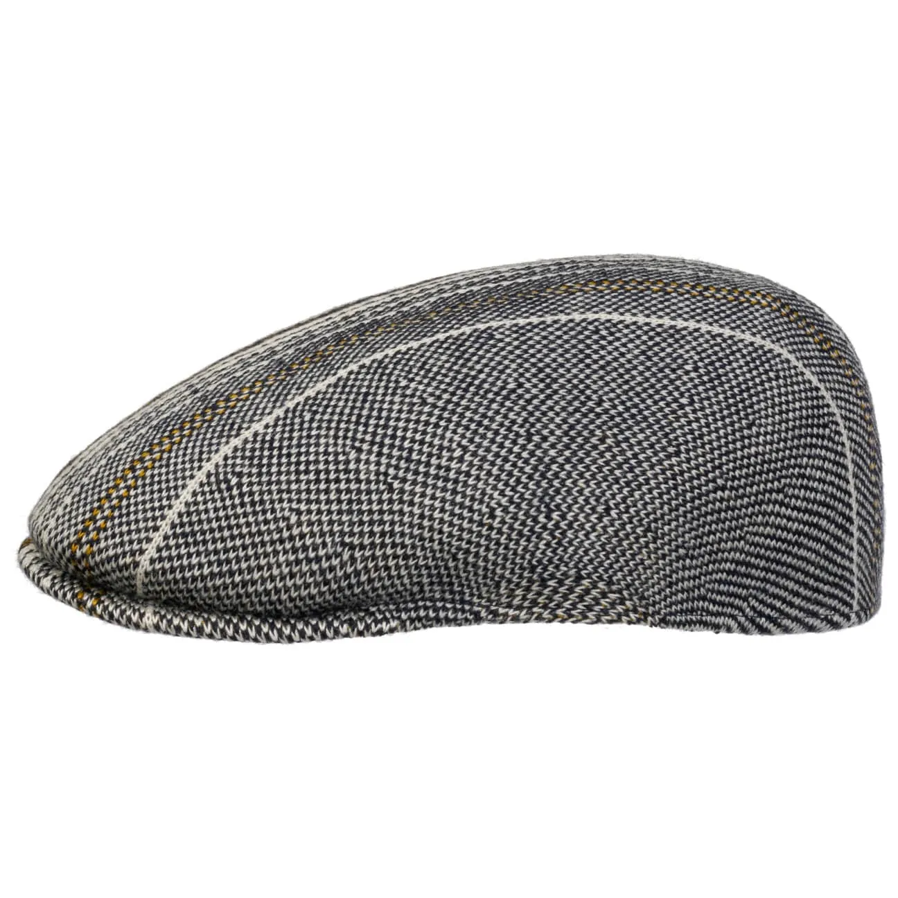 Birds Eye Stripe Flat Cap by Kangol