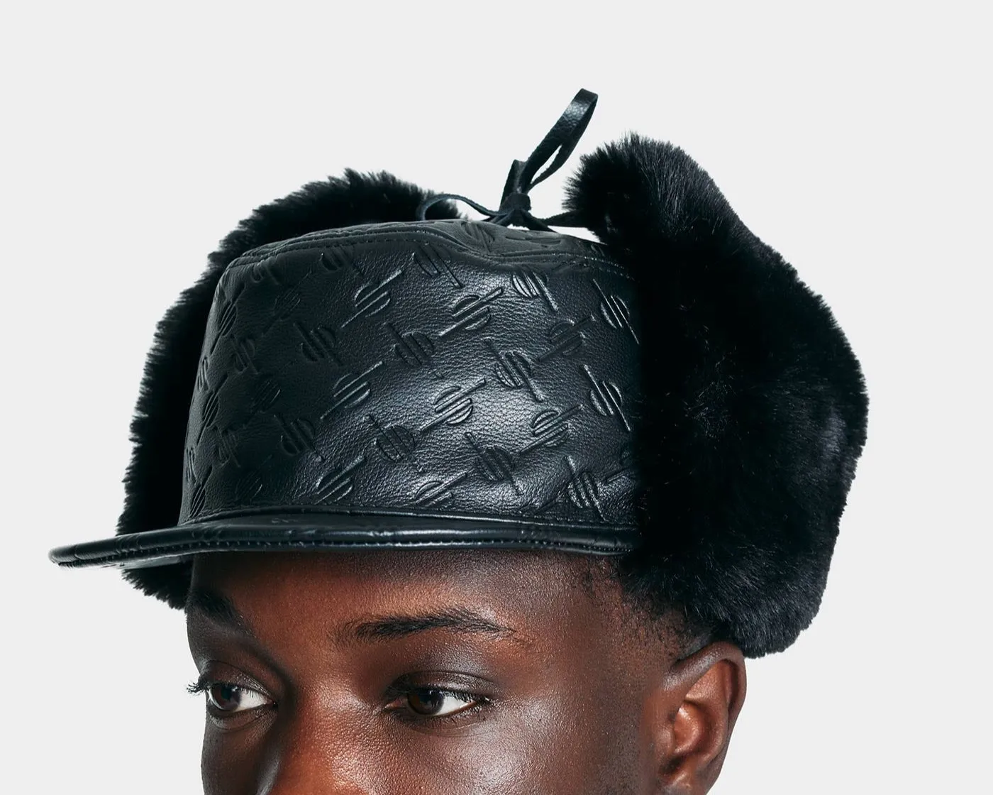 Black Monogram Chapka Hat