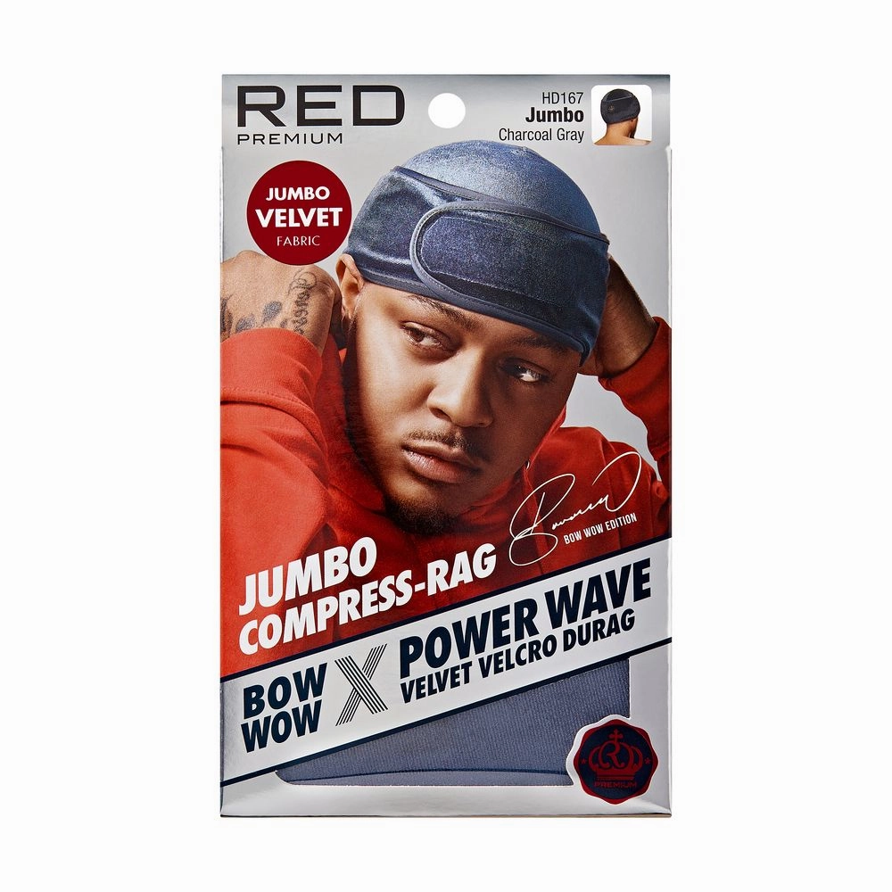 Bow Wow X Power Wave Spandex Hook & Loop Fastener Compress Durag- Choose Color