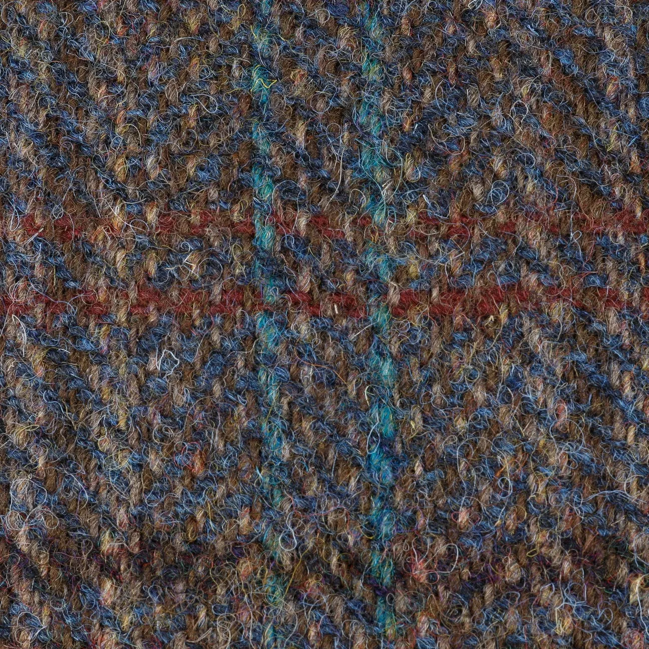 Burnet Harris Tweed Flat Cap by Stetson