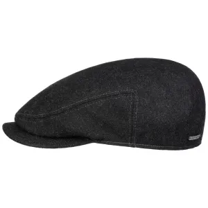 Carlstown Wool Driver Flat Cap by Stetson