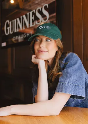 Chi City Dad Hat - Hunter Green
