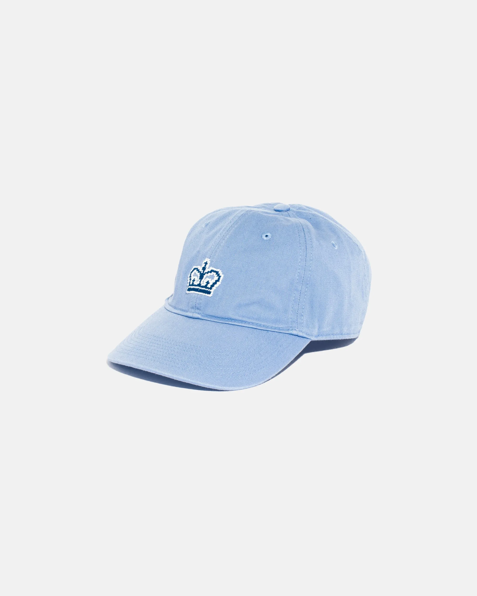 COLUMBIA NEEDLEPOINT HAT - LIGHT BLUE