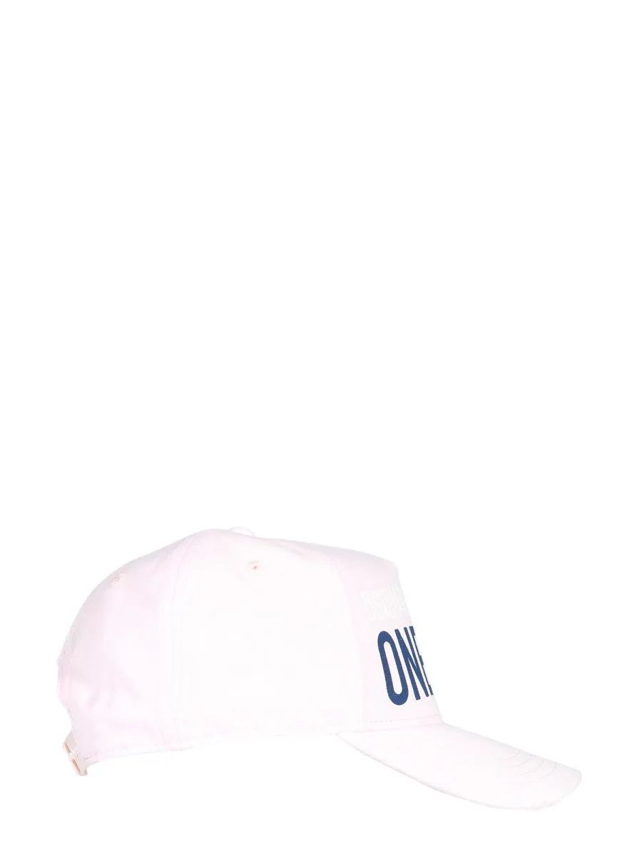 Dsquared2 Smiley Patch Printed Baseball Cap
