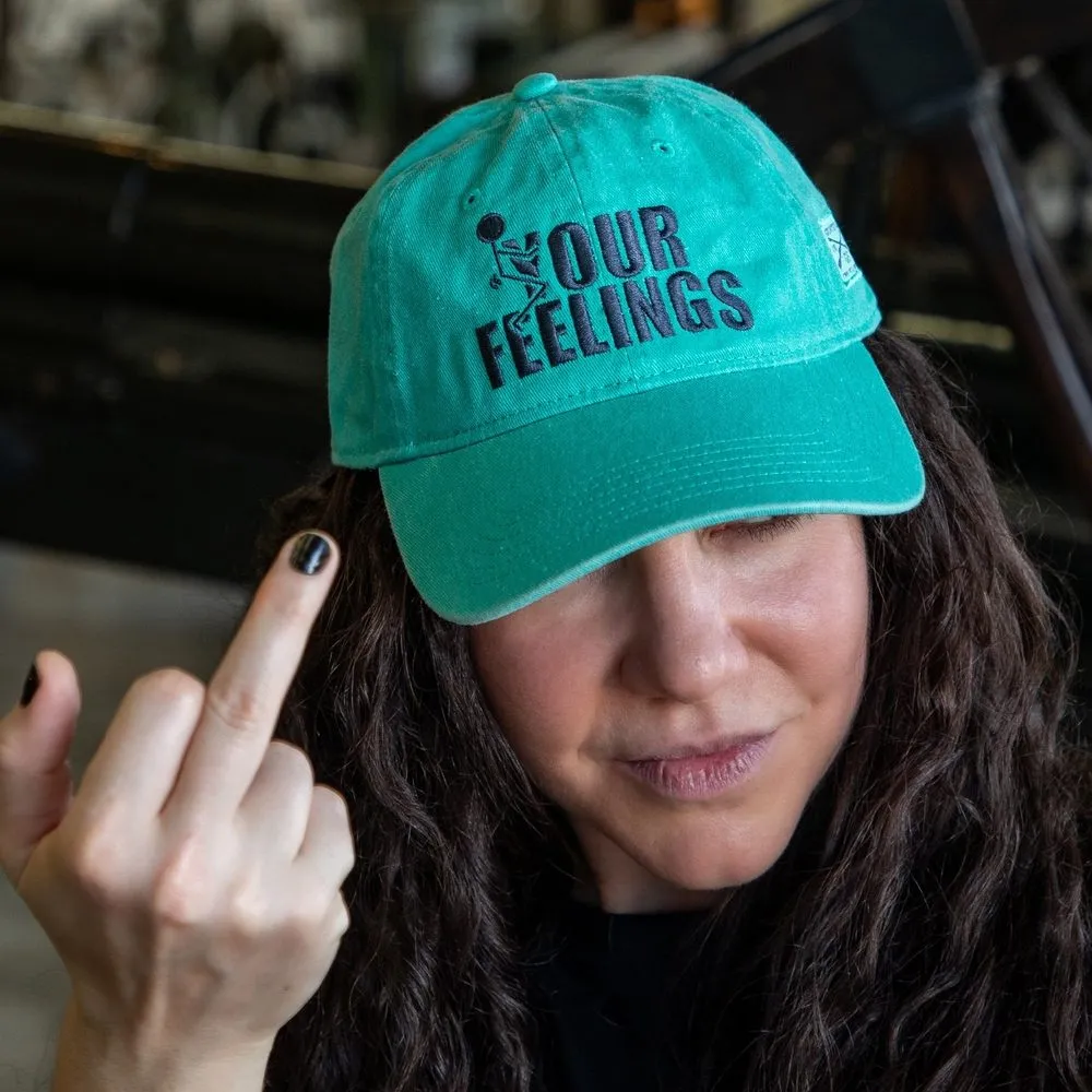F*ck Your Feelings Dad Hat - Aqua