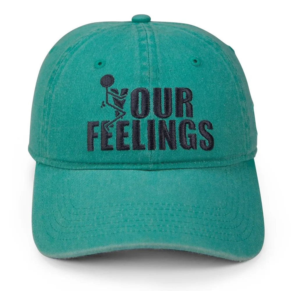 F*ck Your Feelings Dad Hat - Aqua