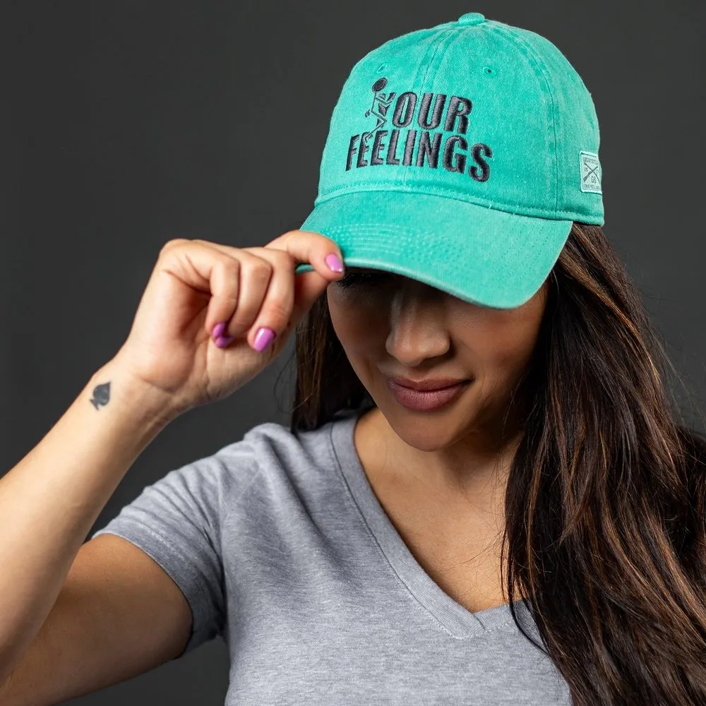 F*ck Your Feelings Dad Hat - Aqua