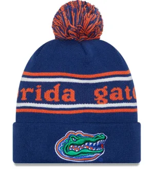 Florida Gators Royal New Era Marquee Cuffed Knit Hat with Pom
