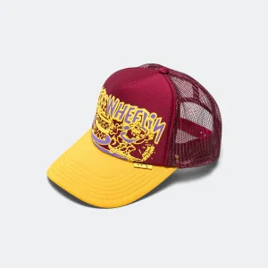 FREE WHEELIN' Trucker Cap - Burgundy