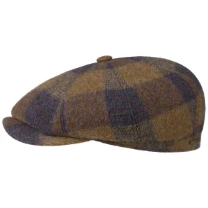 Hatteras Ankeny Wool Check Flat Cap by Stetson
