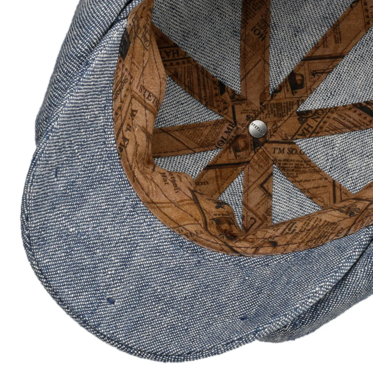 Hatteras Summer Linen Flat Cap by Stetson