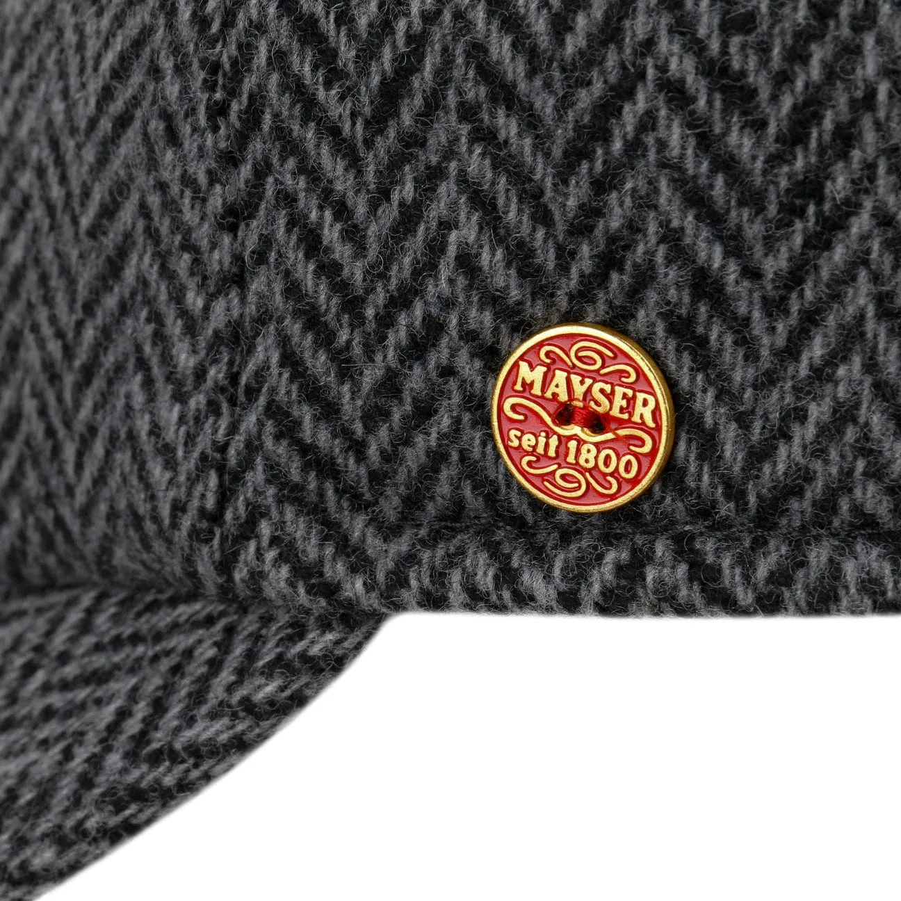 Herringbone Cap with Ear Flaps by Mayser