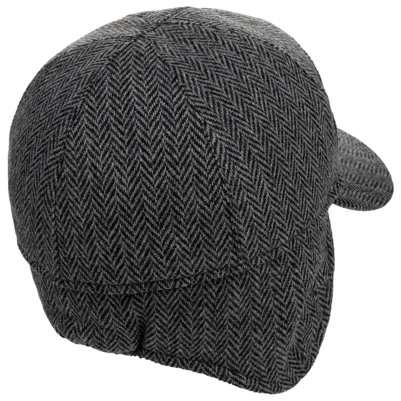 Herringbone Cap with Ear Flaps by Mayser