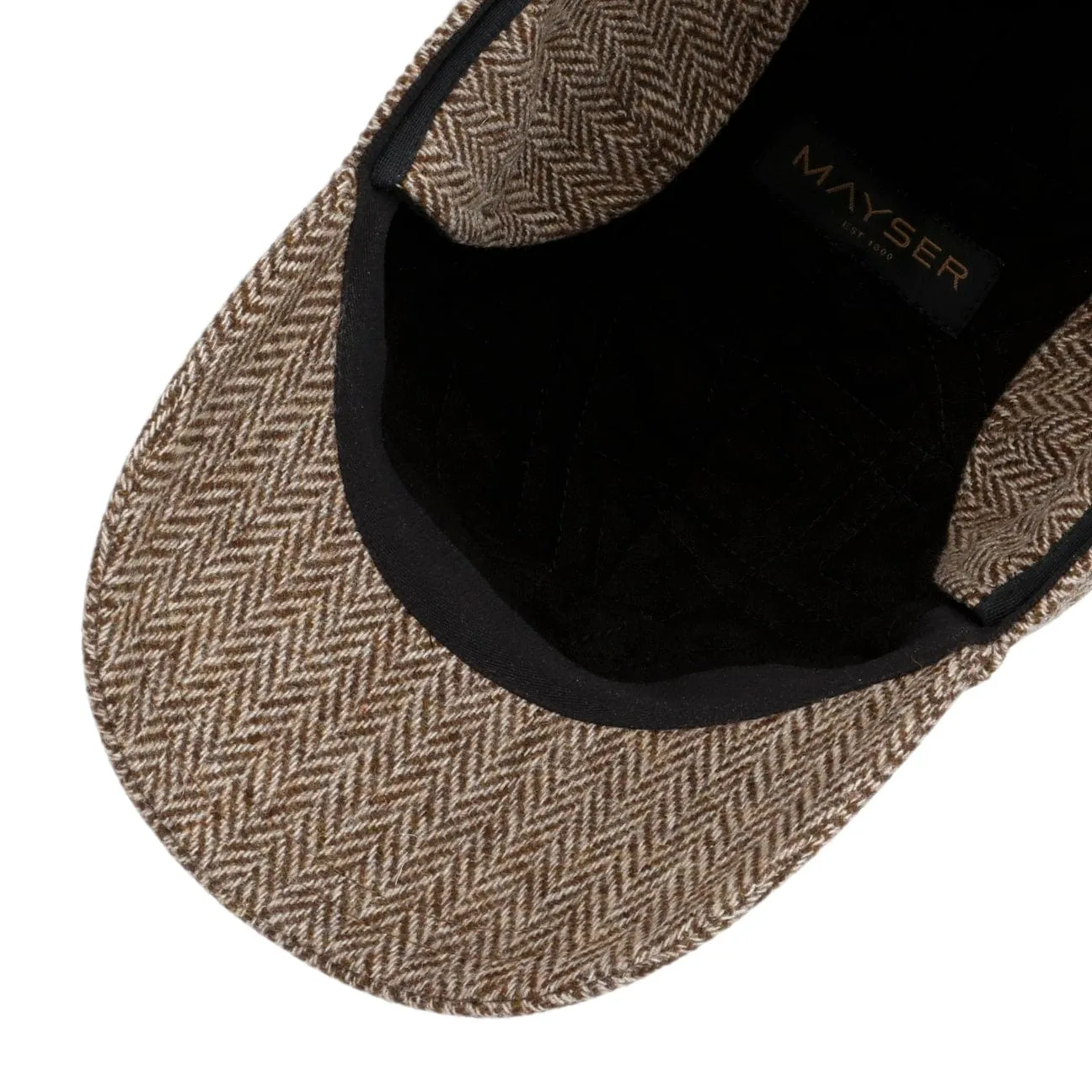 Herringbone Cap with Ear Flaps by Mayser