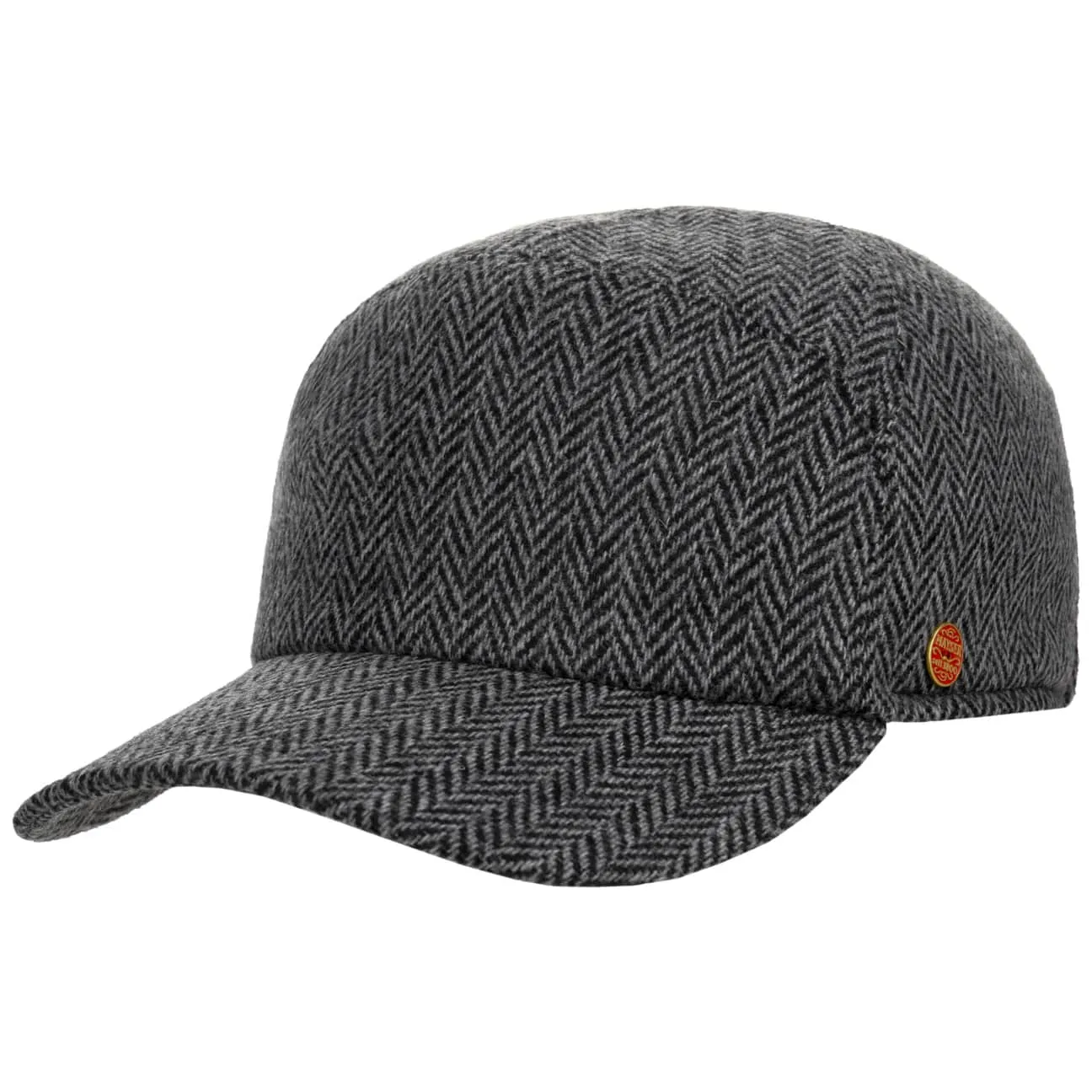 Herringbone Cap with Ear Flaps by Mayser