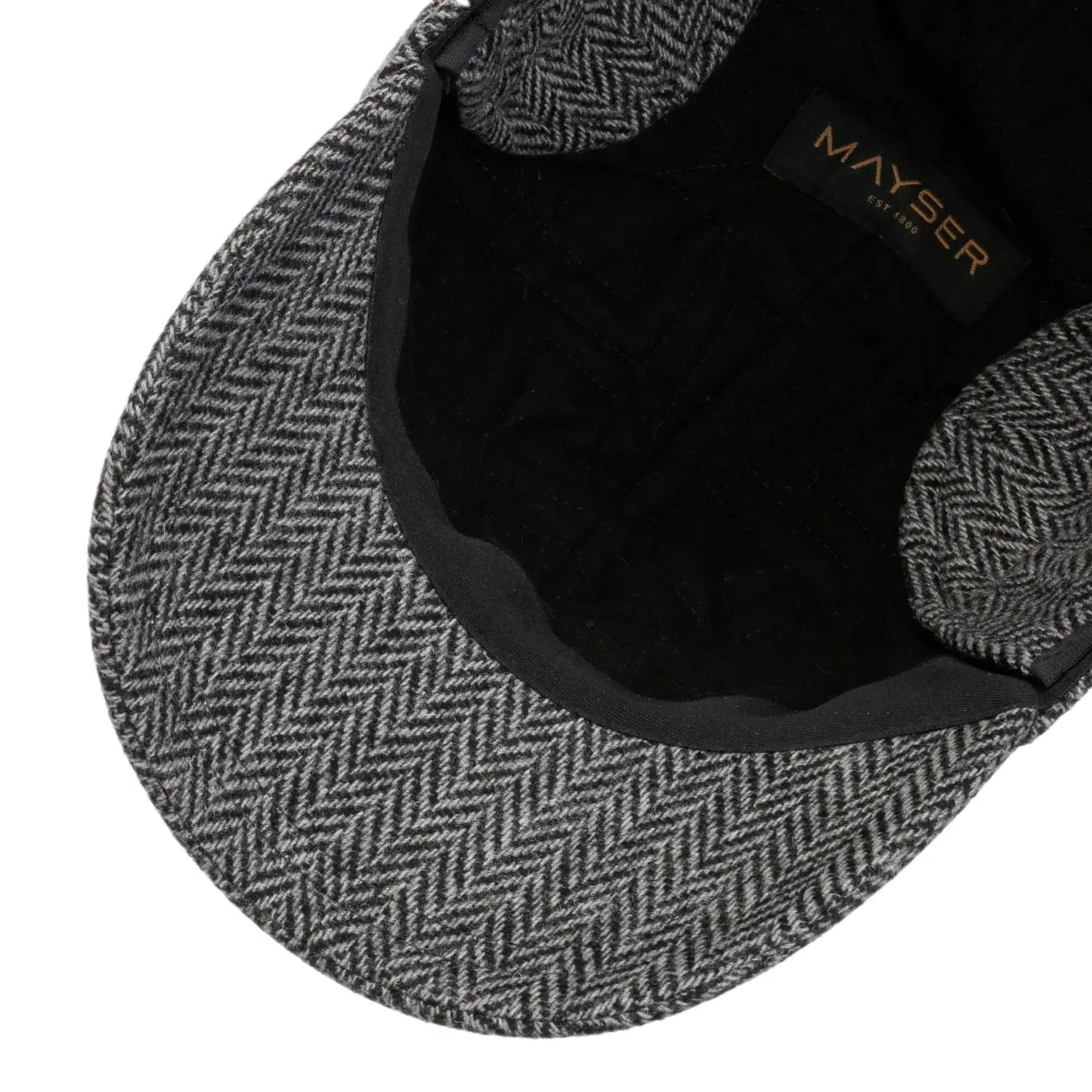 Herringbone Cap with Ear Flaps by Mayser