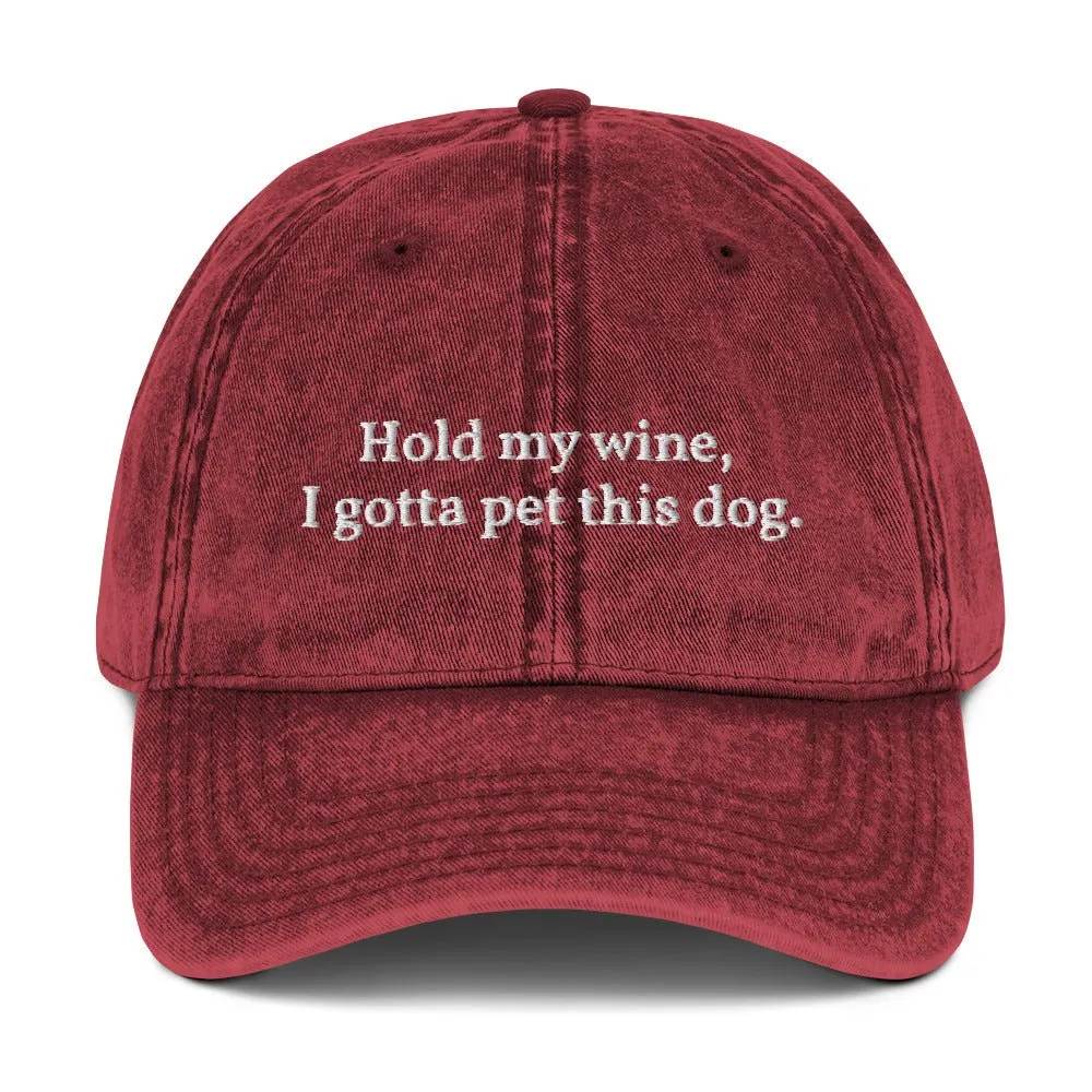 Hold My Wine Cotton Twill Cap