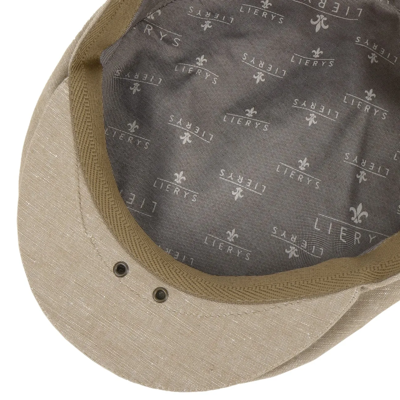 Inglese Linen Flat Cap by Lierys