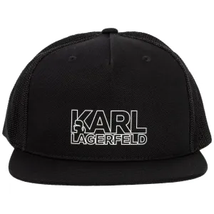 Karl Lagerfeld Logo Print Baseball Cap