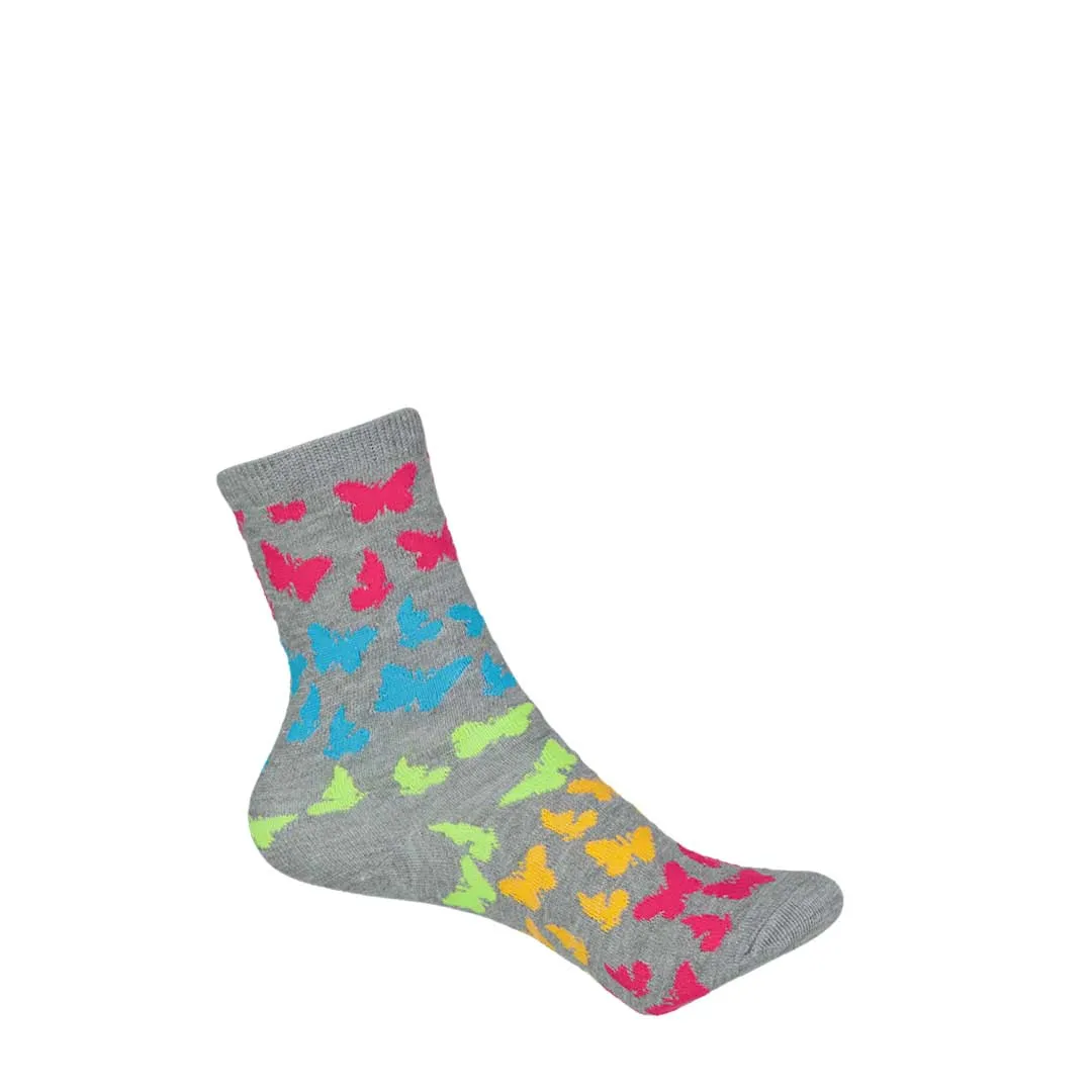 K.Bell - Girls' 8 Pack Pretty Animals Crew Socks (KSGF23H004-08 ASST)