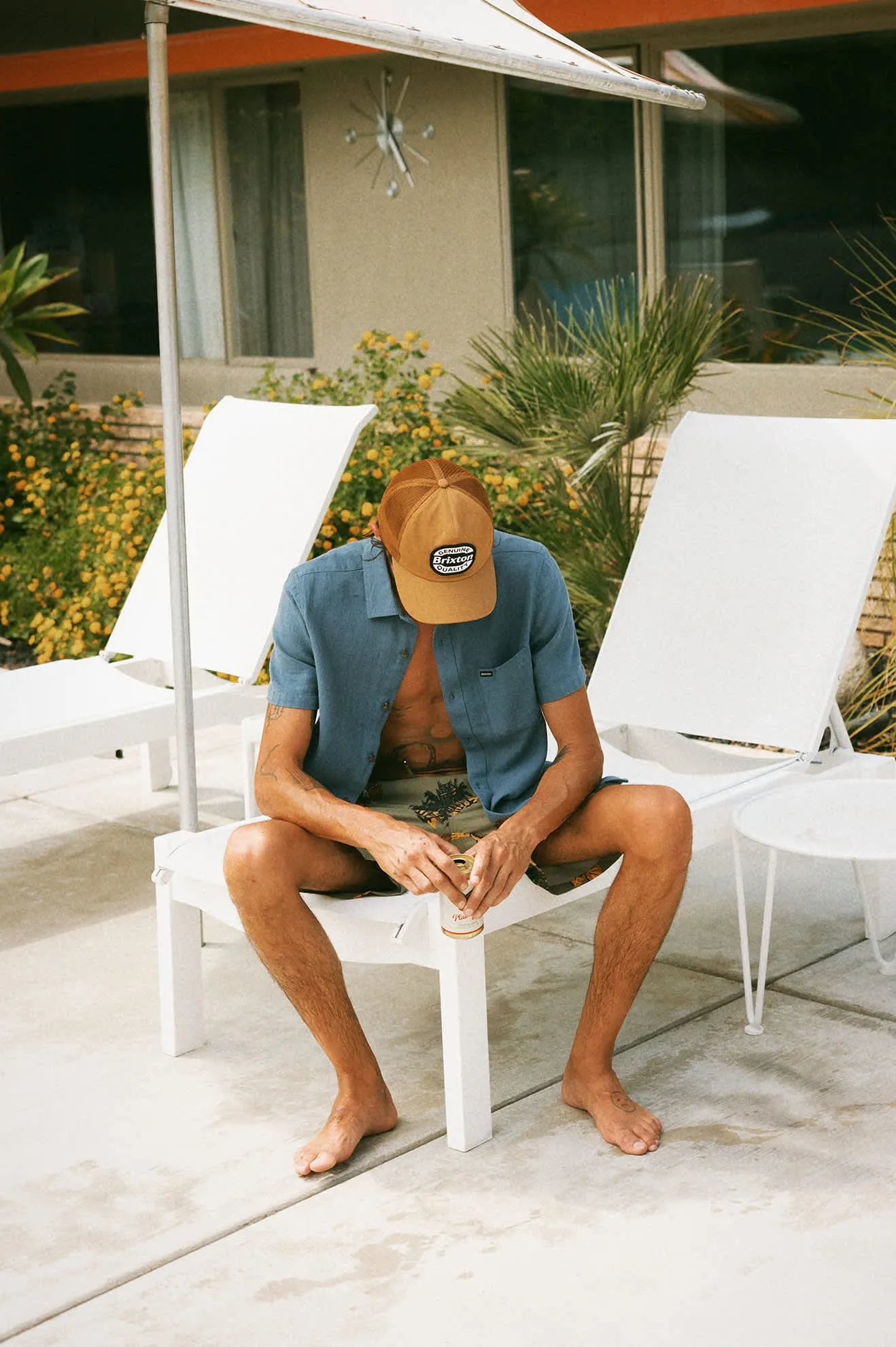 Keaton Netplus Trucker Hat - Washed Copper/Washed Copper