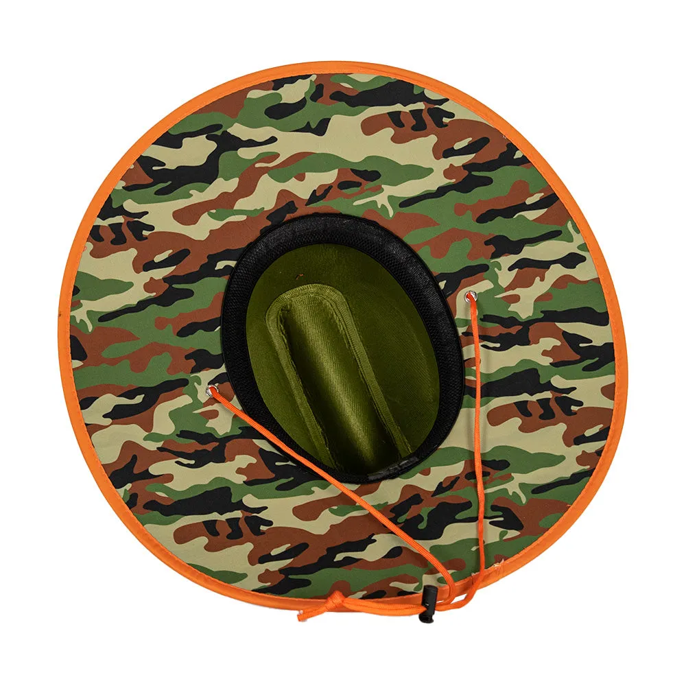 Keys Straw Hat | Basic Military Camo | Olive