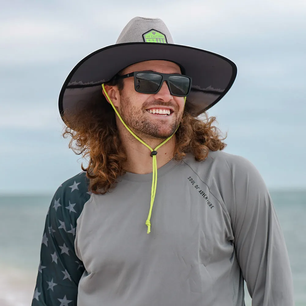 Keys Straw Hat | Split Dye | Grey