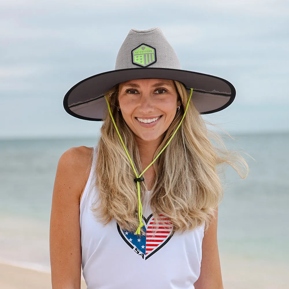 Keys Straw Hat | Split Dye | Grey
