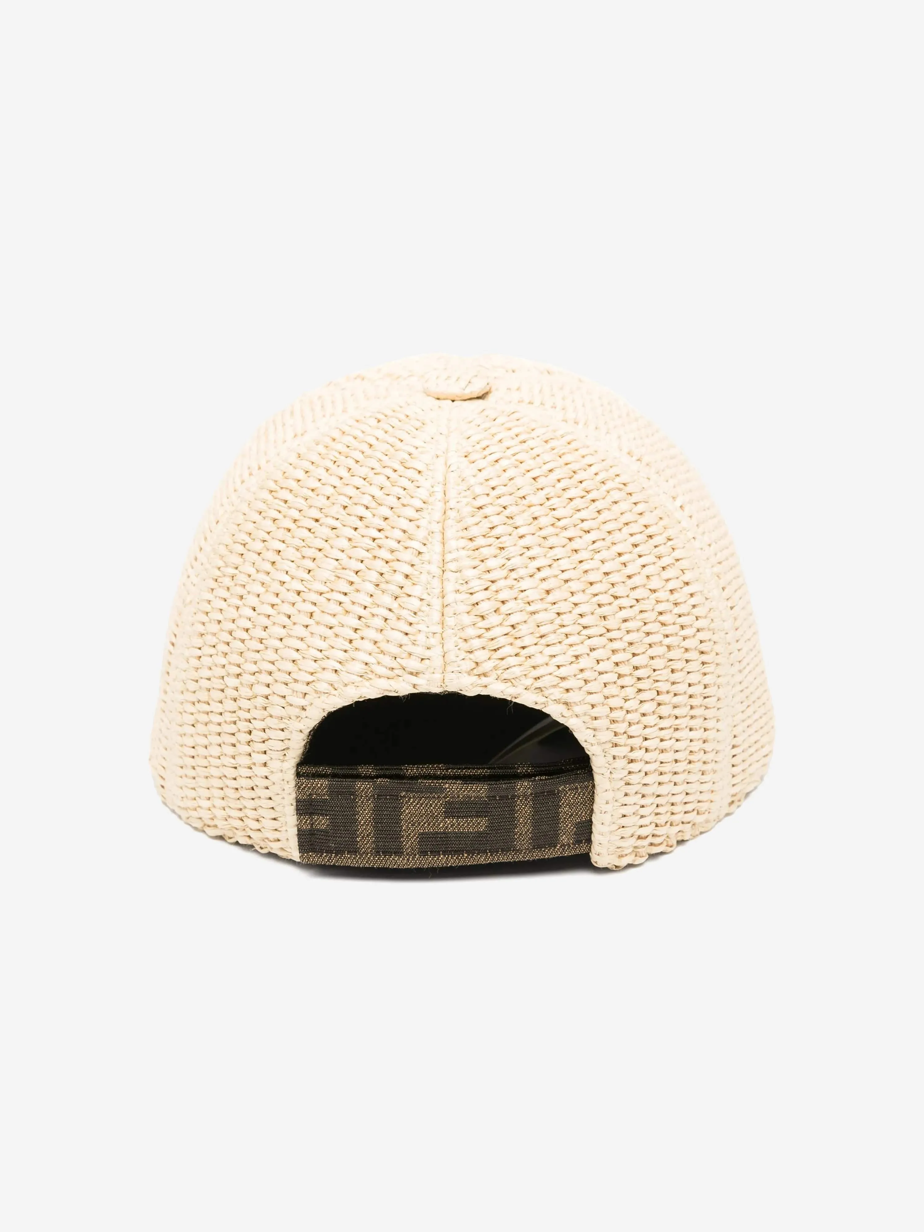 Kids Embroidered Logo Cap in Beige