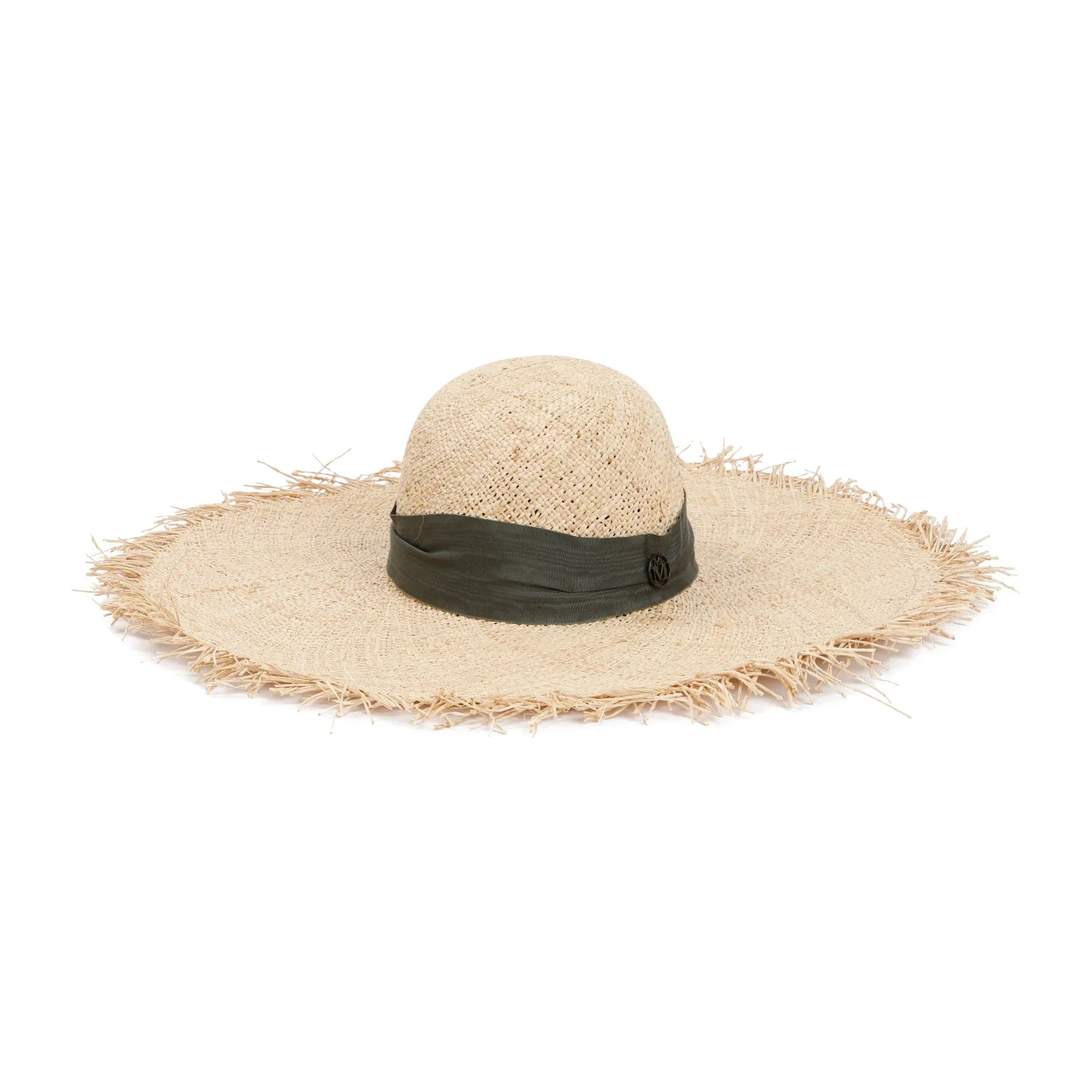 Maison Michel Blanche Frayed Edge Sun Hat