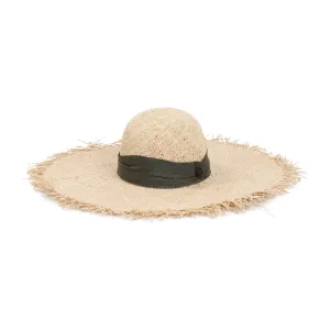 Maison Michel Blanche Frayed Edge Sun Hat