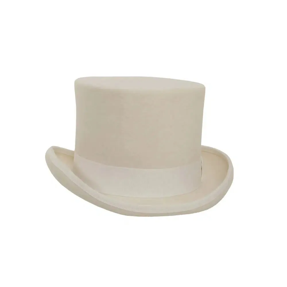 Majestic | Womens Wool Top Hat with Carriage Hat Band