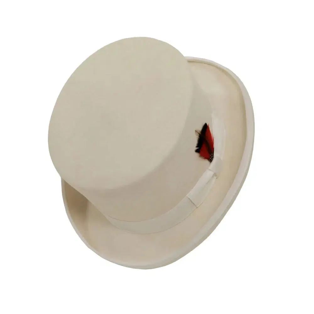 Majestic | Womens Wool Top Hat with Carriage Hat Band