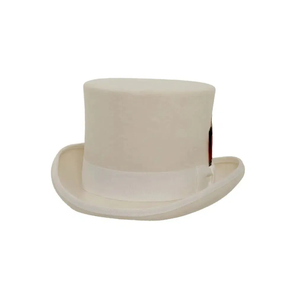 Majestic | Womens Wool Top Hat with Carriage Hat Band