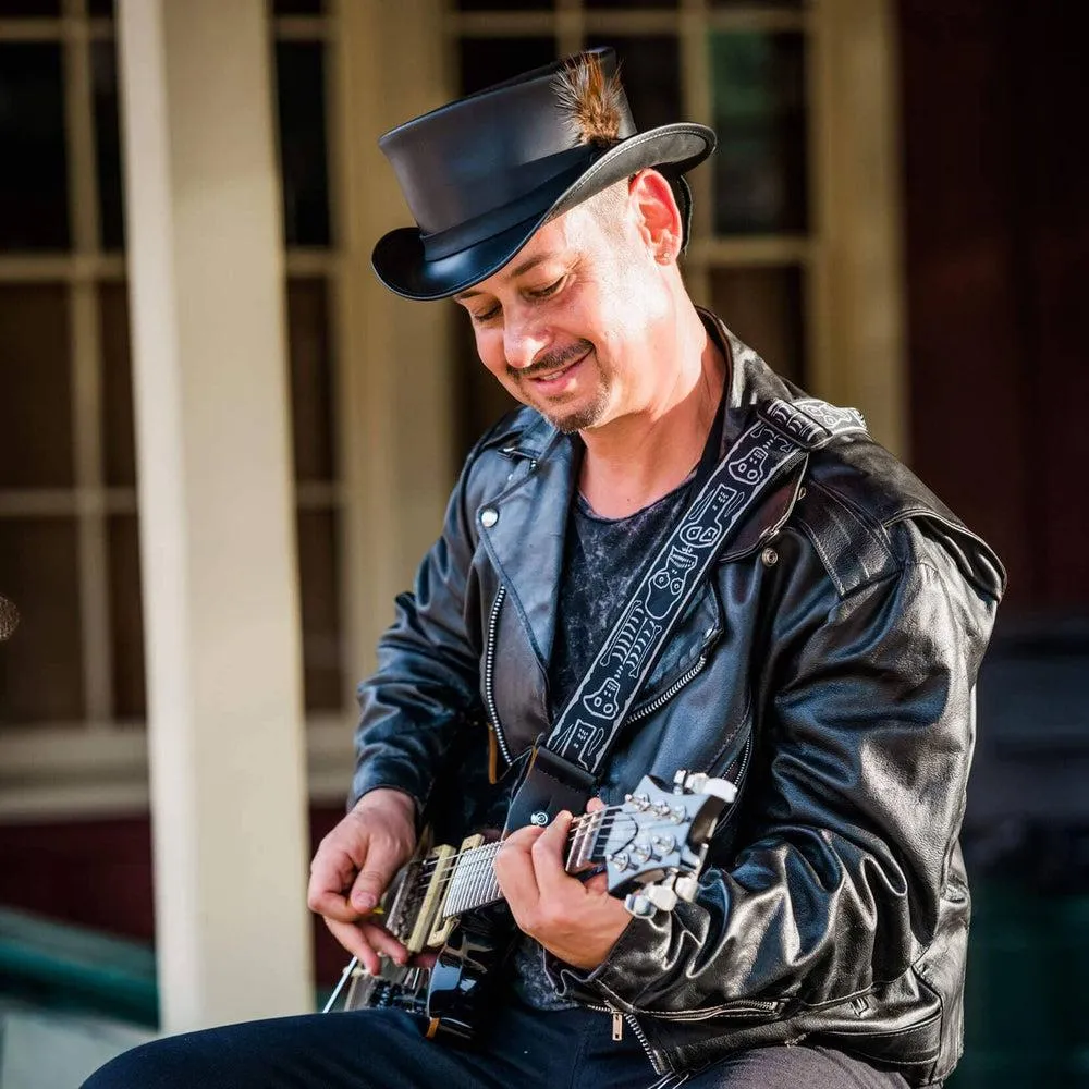 Marlow LT | Mens Leather Top Hat with LT Hat Band