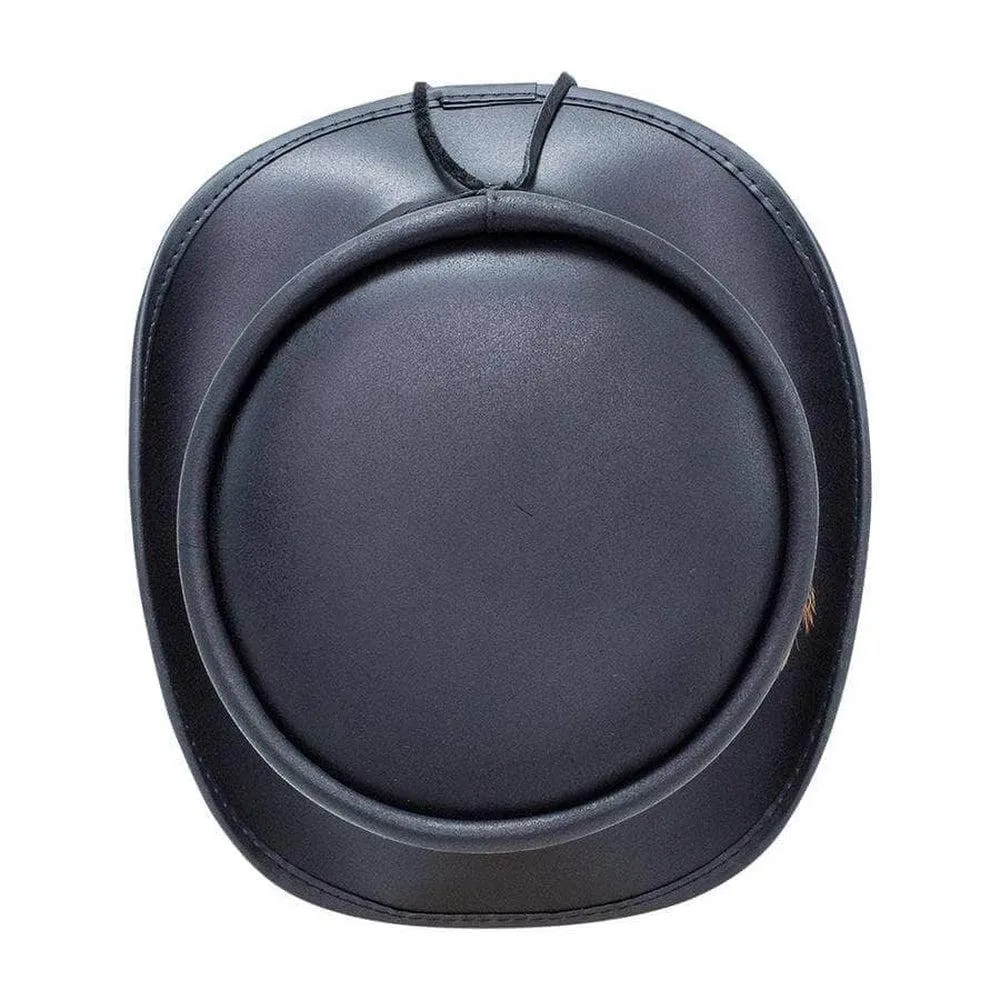 Marlow LT | Mens Leather Top Hat with LT Hat Band
