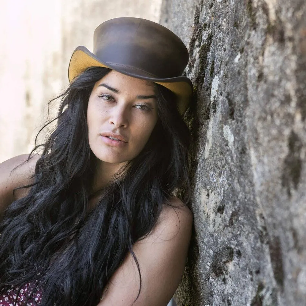 Marlow | Womens Leather Top Hat